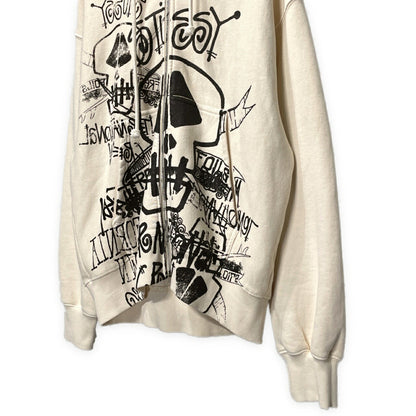 STUSSY 26SS Pigment Dyed Skulls Zip Hoodie Multi Size S