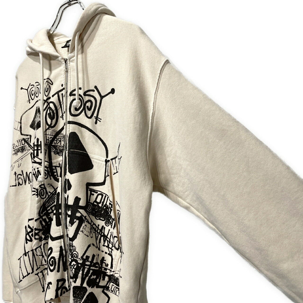 STUSSY 26SS Pigment Dyed Skulls Zip Hoodie Multi Size S