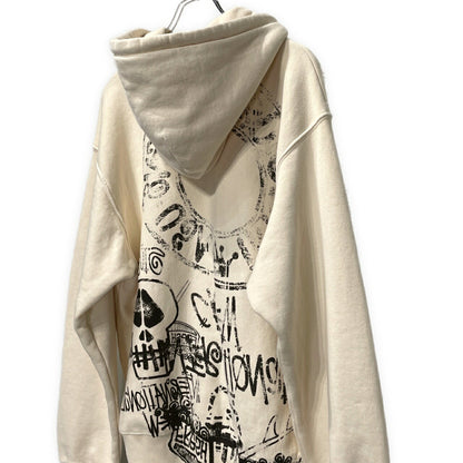 STUSSY 26SS Pigment Dyed Skulls Zip Hoodie Multi Size S