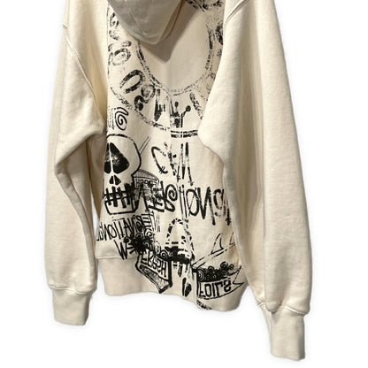 STUSSY 26SS Pigment Dyed Skulls Zip Hoodie Multi Size S