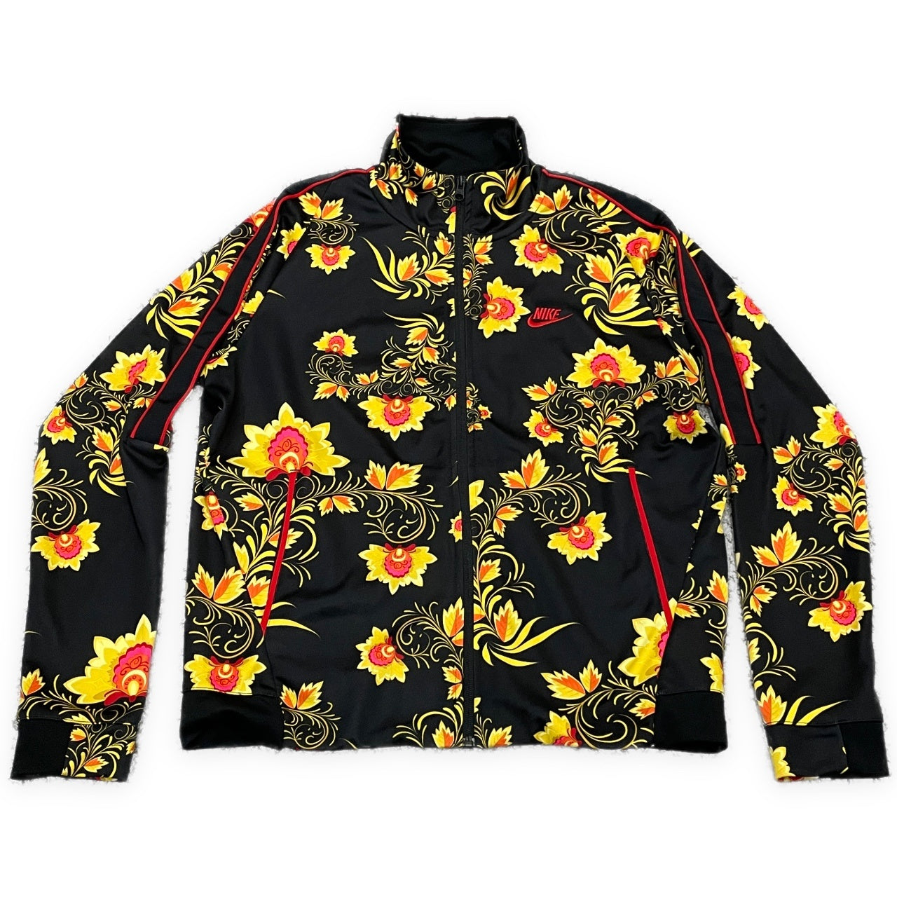 NIKE N98 Floral Printed Polyester Jacket Multi Size XL