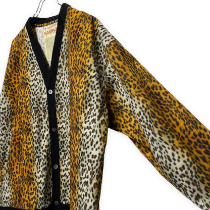SSZ BEAMS Oversized Leopard Print Cardigan Size F