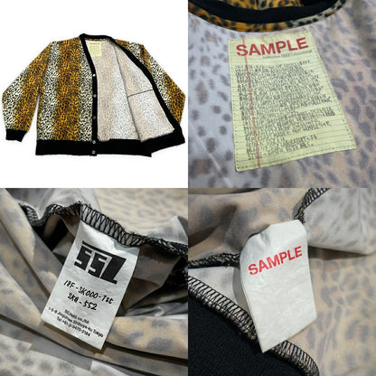 SSZ BEAMS Oversized Leopard Print Cardigan Size F