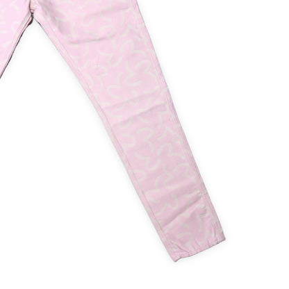 Evisu Pink 5500 All-Over Jacquard Seagull Jeans Size 32