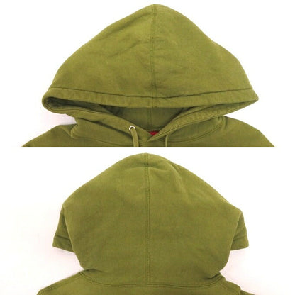 Supreme 17SS Sleeve Patch Pullover Hoodie Moss Green Size M
