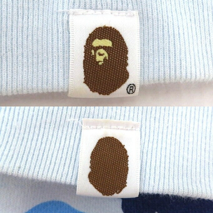 A BATHING APE ABC Camo Crewneck Sweatshirt Blue Size 2XL
