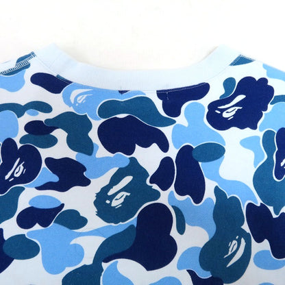 A BATHING APE ABC Camo Crewneck Sweatshirt Blue Size 2XL
