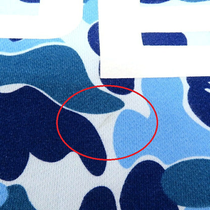A BATHING APE ABC Camo Crewneck Sweatshirt Blue Size 2XL