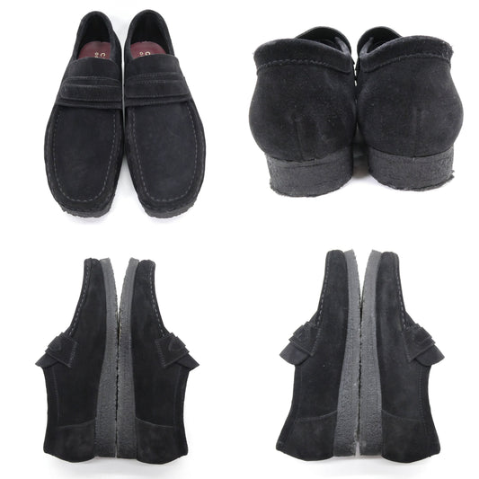 CLARKS ORIGINALS Wallabee Loafer Black Suede