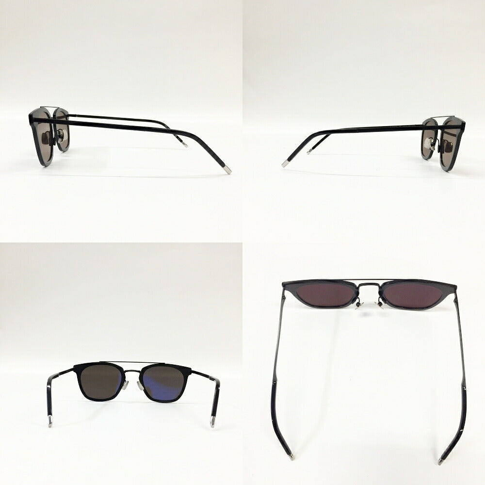 SAINT LAURENT SL28 METAL 001 Black Sunglasses Size 61