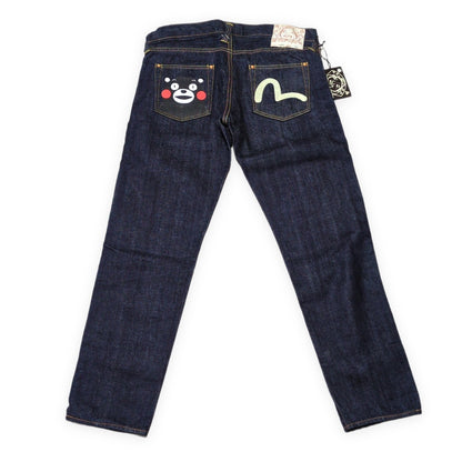 Evisu Lot.1977 Kumamon Low-Rise Selvedge Jeans Size 31
