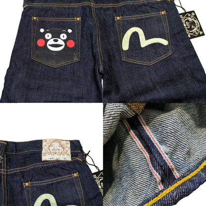 Evisu Lot.1977 Kumamon Low-Rise Selvedge Jeans Size 31