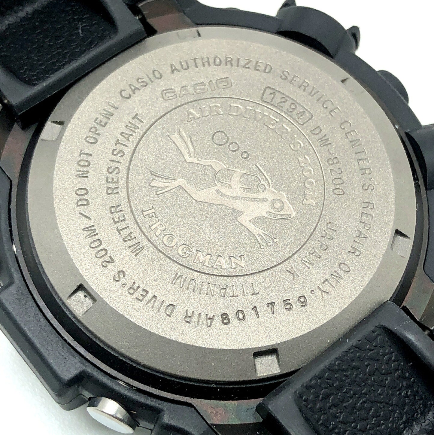 G-SHOCK Frogman MIB2 Black Titanium Watch Size ONE SIZE
