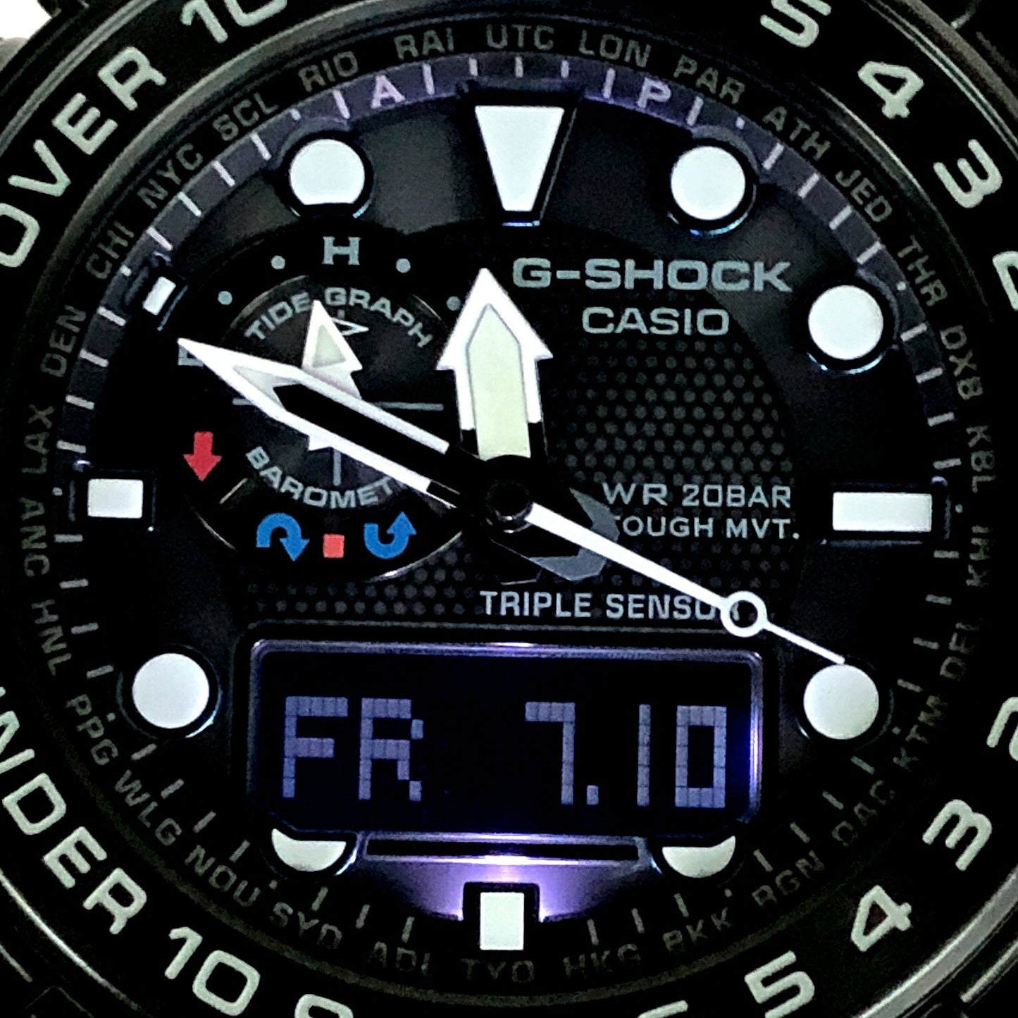 G-SHOCK GULFMASTER Triple Ana-Digi Watch Size ONE SIZE