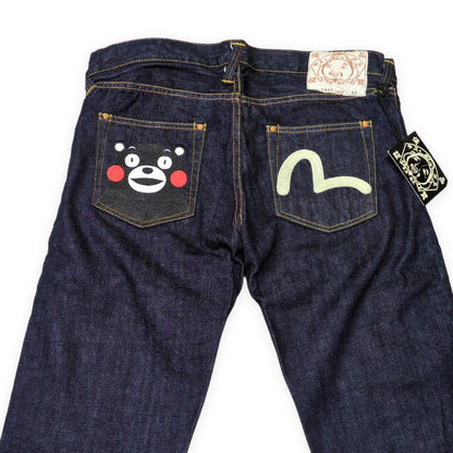 Evisu Lot.1977 Kumamon Low-Rise Jeans Size W31