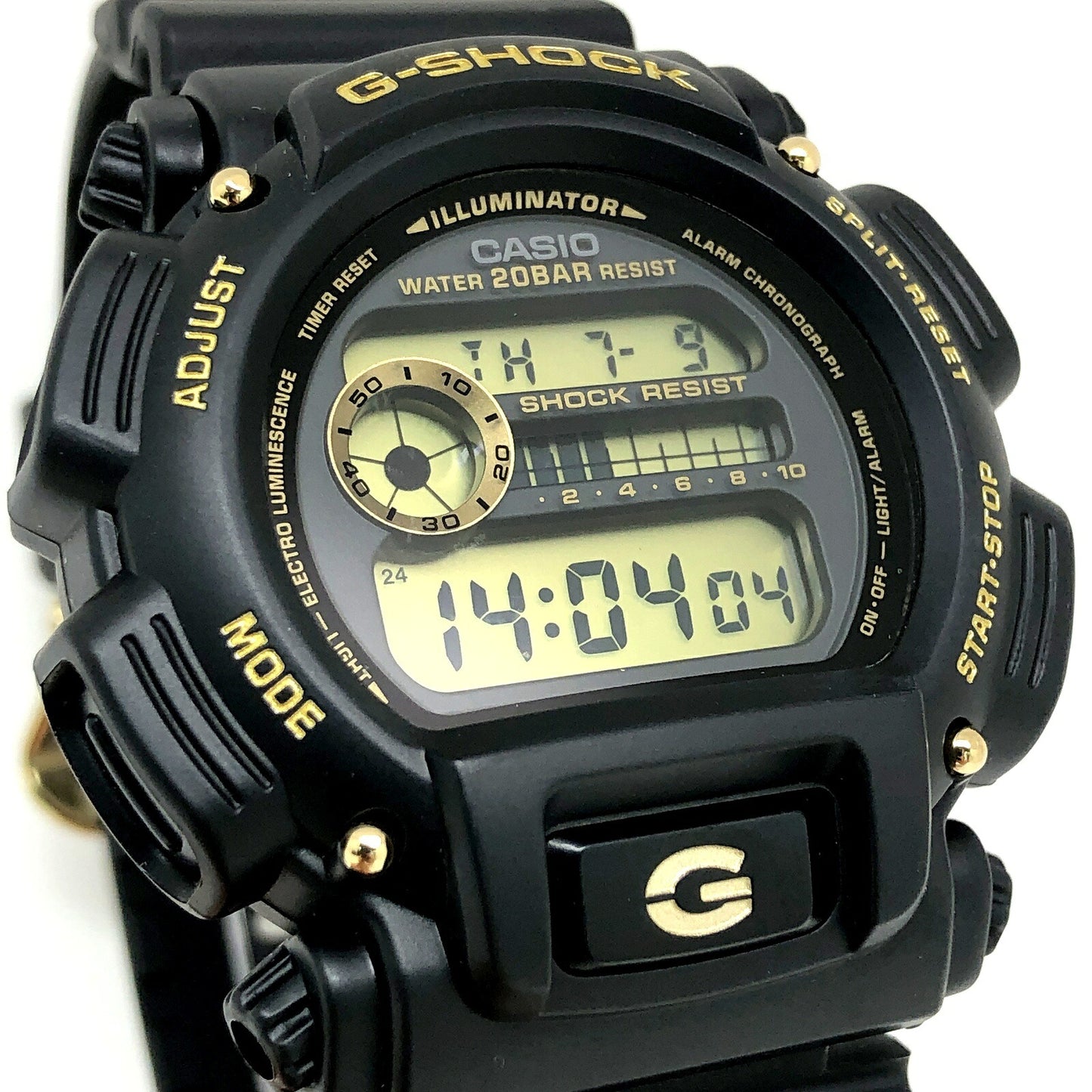 G-SHOCK DW-9052GBX-1A9 90s Revival Black Gold Watch Size ONE SIZE