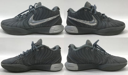 NIKE LeBron 21 EP Gray Sneakers Size 30