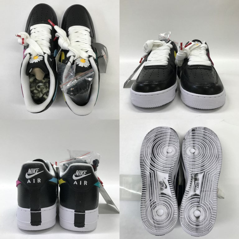 PARANOISE G-DRAGON x Nike Air Force Black Sneakers Size 27.5