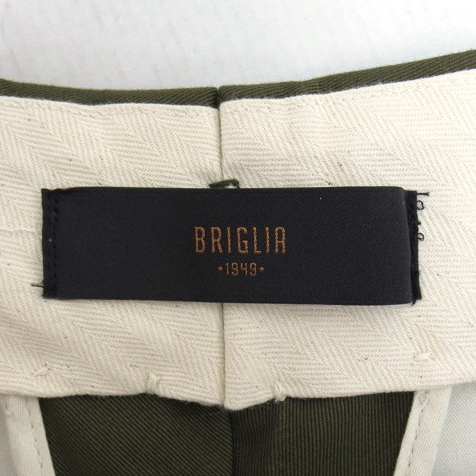 BRIGLIA Pleated Khaki Slacks Size 33