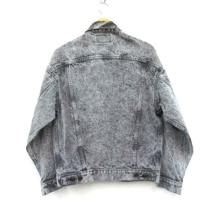 LEVI'S 80s-90s Acid Wash Denim Jacket Gray Size S