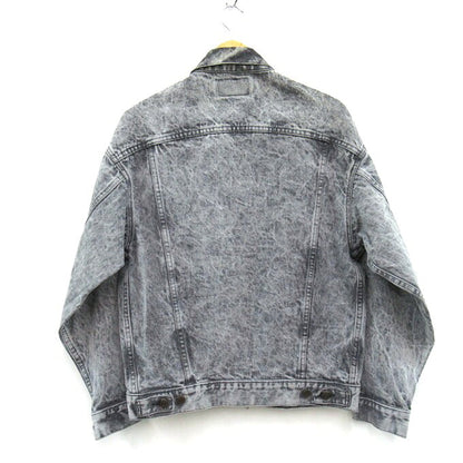 LEVI'S 80s-90s Acid Wash Denim Jacket Gray Size S