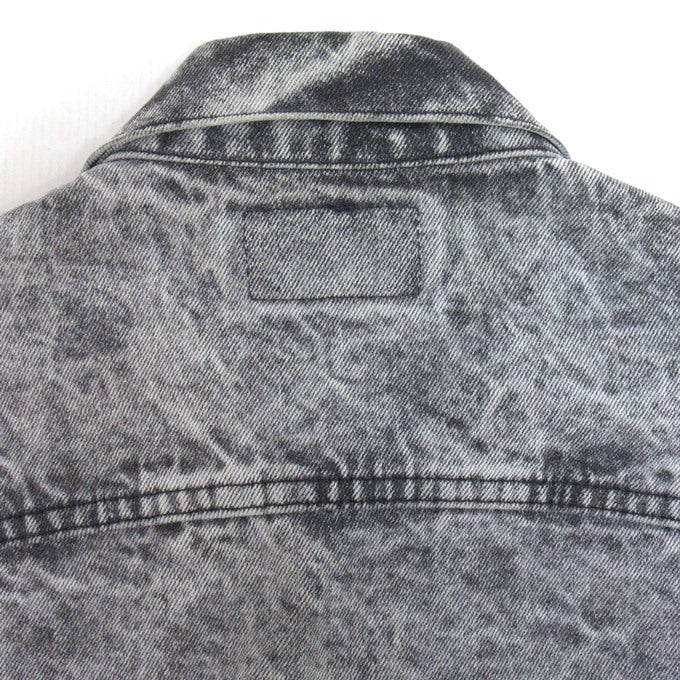 LEVI'S 80s-90s Acid Wash Denim Jacket Gray Size S
