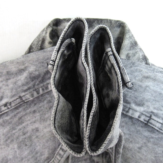 LEVI'S 80s-90s Acid Wash Denim Jacket Gray Size S