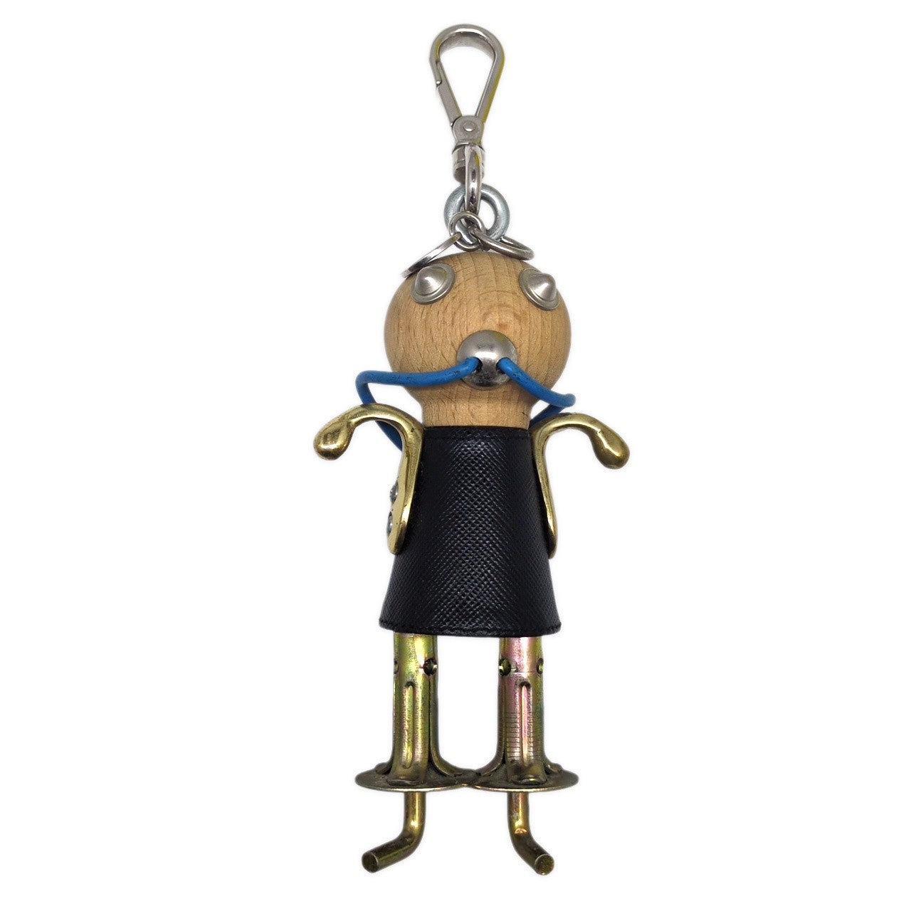 PRADA Wood Saffiano Trick Robot Charm Size ONE SIZE