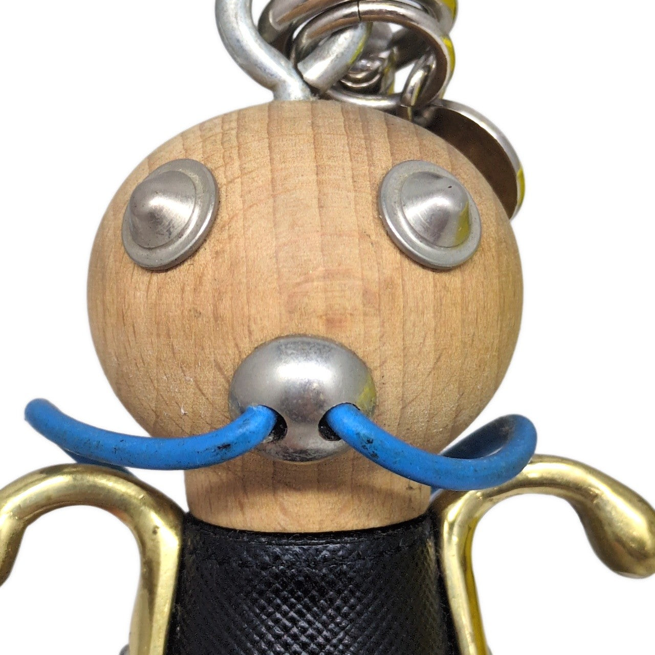 PRADA Wood Saffiano Trick Robot Charm Size ONE SIZE