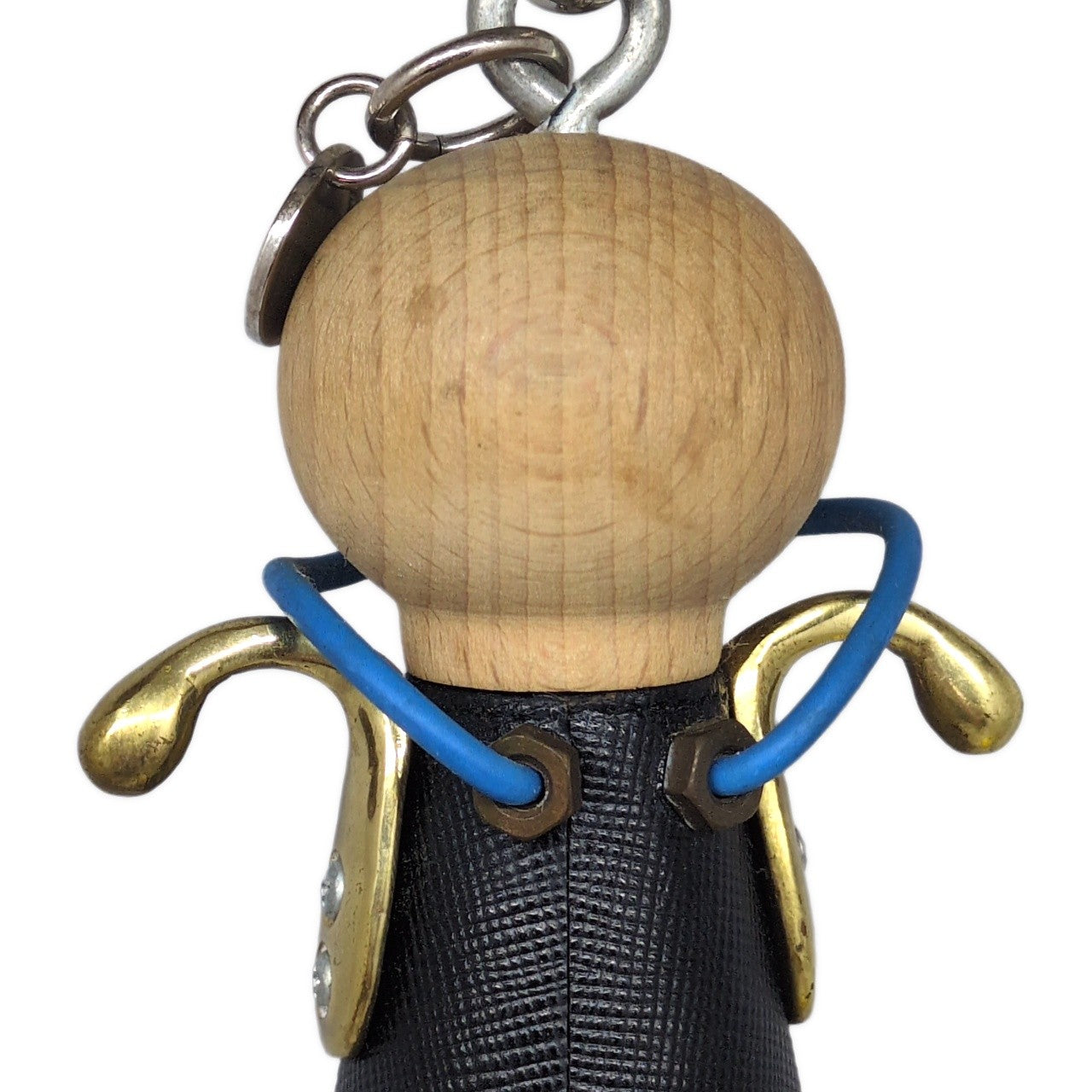 PRADA Wood Saffiano Trick Robot Charm Size ONE SIZE