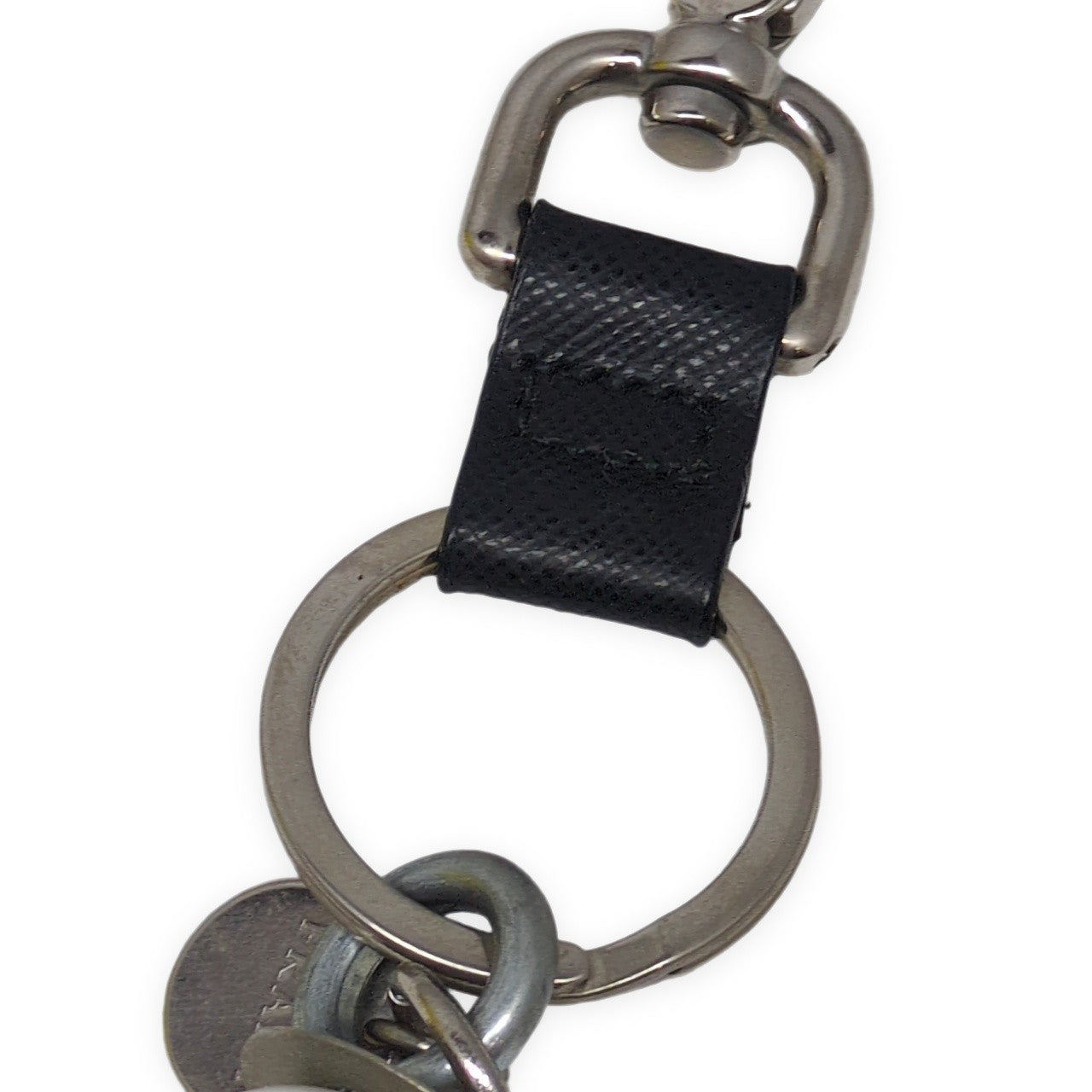 PRADA White Purple Saffiano Robot Charm Size ONE SIZE