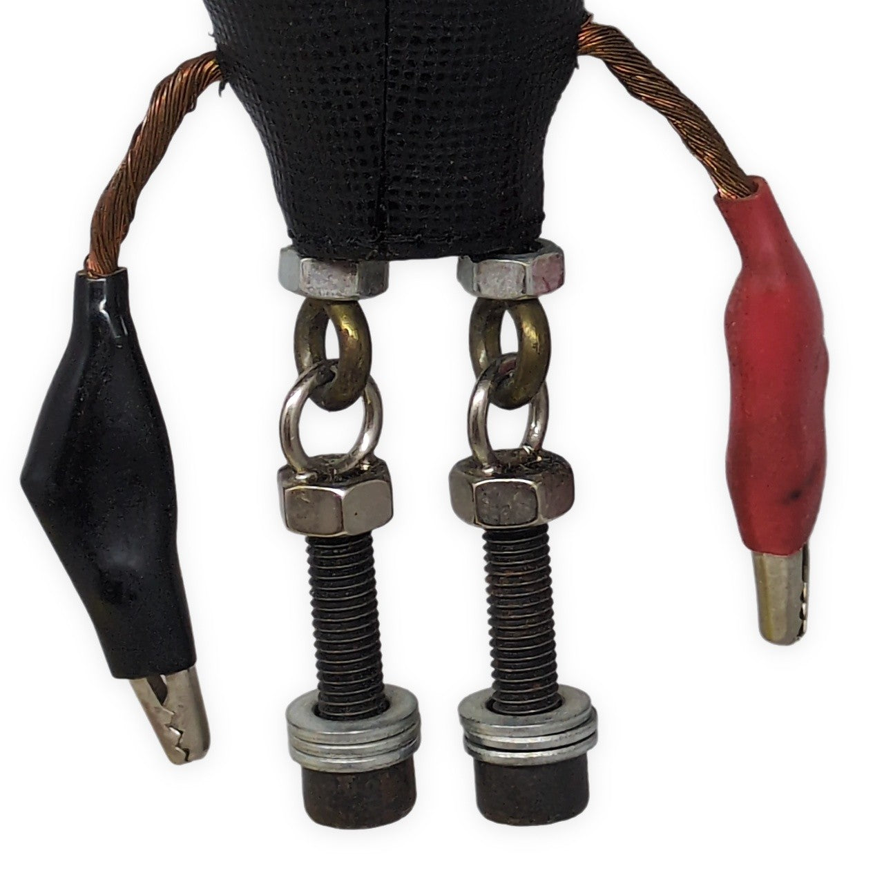 PRADA White Saffiano Leather Robot Charm Size ONE SIZE