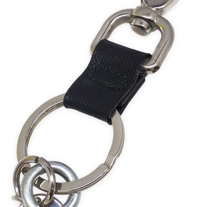 PRADA White Saffiano Leather Robot Charm Size ONE SIZE