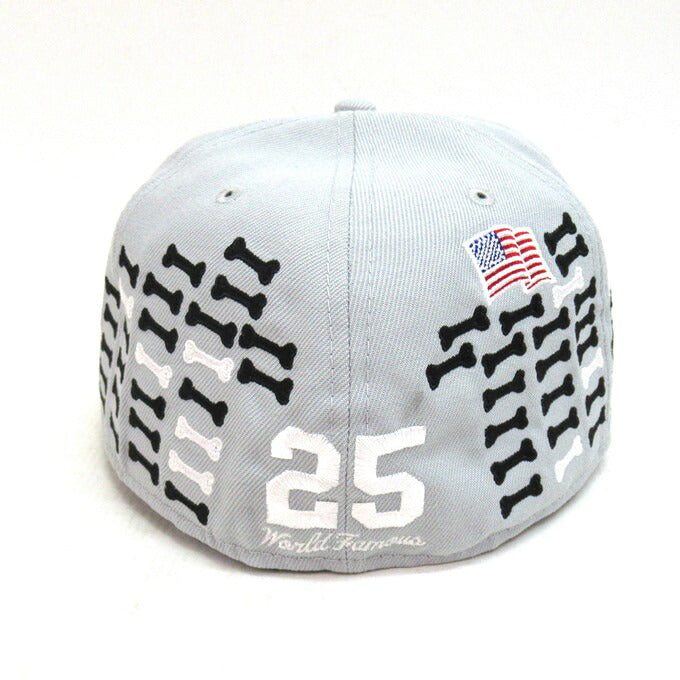 Supreme x New Era 25FW Bones Box Logo Cap Gray Size 7