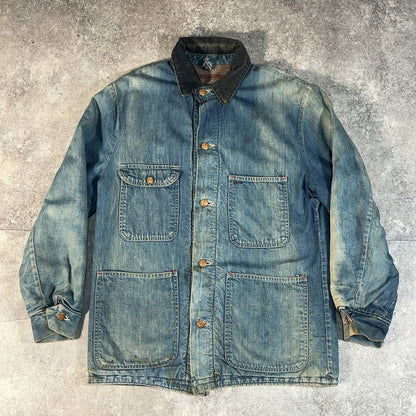 Unknown 60s Vintage Blanket Lined Coverall Jacket Size L