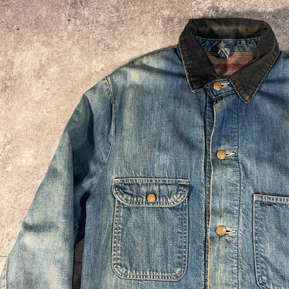 Unknown 60s Vintage Blanket Lined Coverall Jacket Size L
