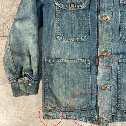 Unknown 60s Vintage Blanket Lined Coverall Jacket Size L