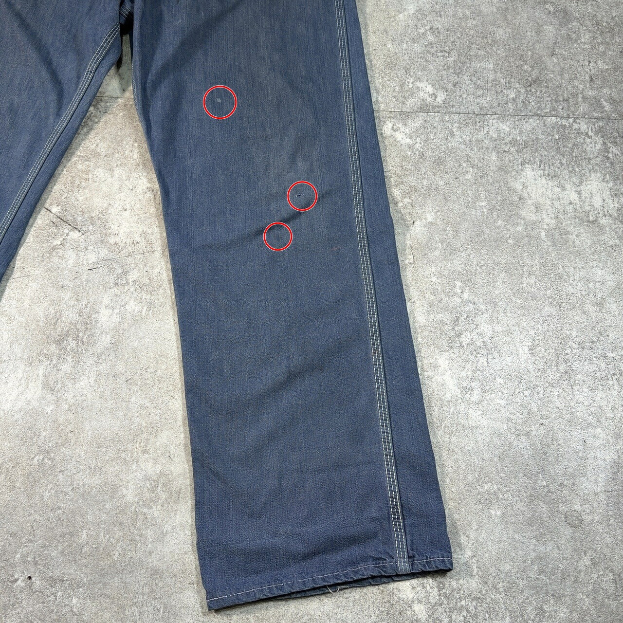 POWRHOUSE 60s Vintage Denim Painter Pants Blue Size W38