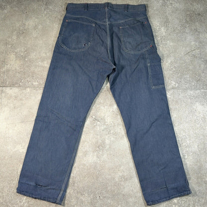 POWRHOUSE 60s Vintage Denim Painter Pants Blue Size W38