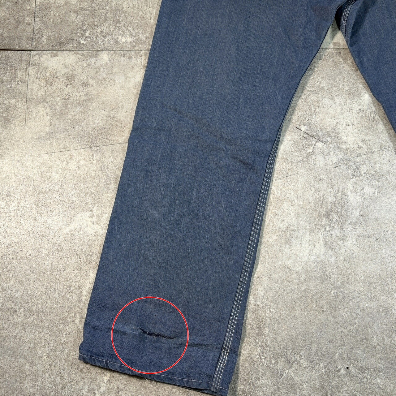 POWRHOUSE 60s Vintage Denim Painter Pants Blue Size W38