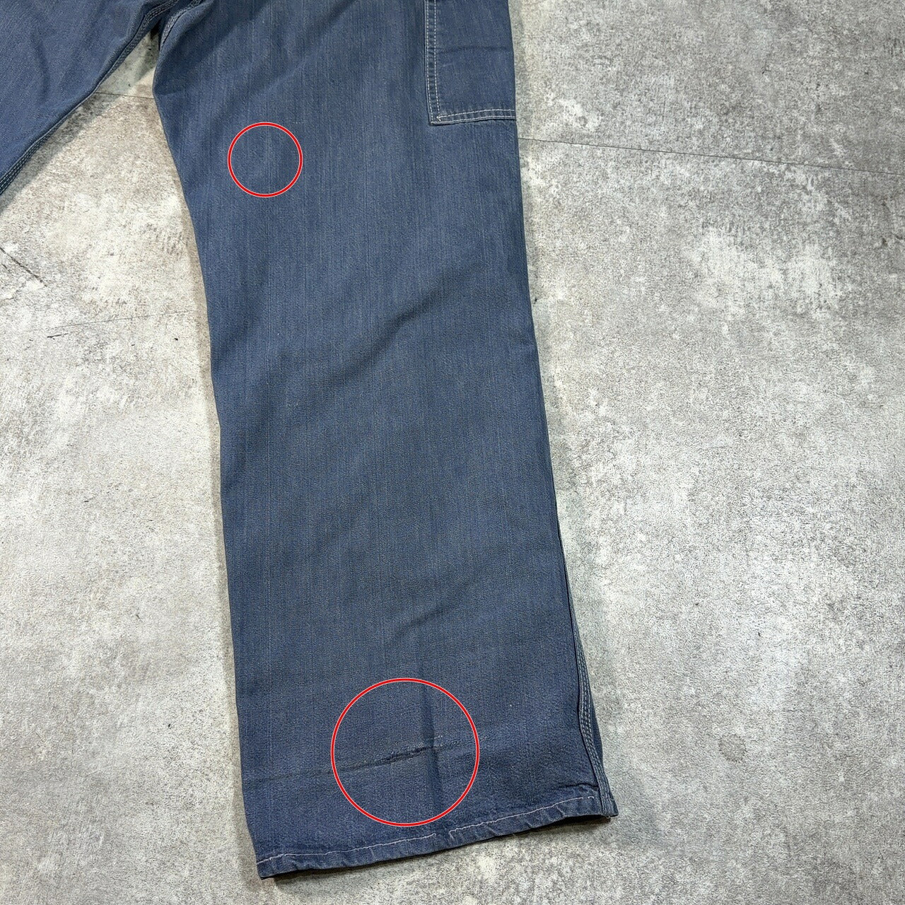 POWRHOUSE 60s Vintage Denim Painter Pants Blue Size W38