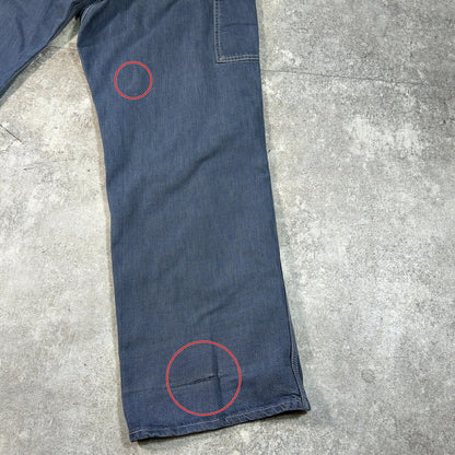 POWRHOUSE 60s Vintage Denim Painter Pants Blue Size W38