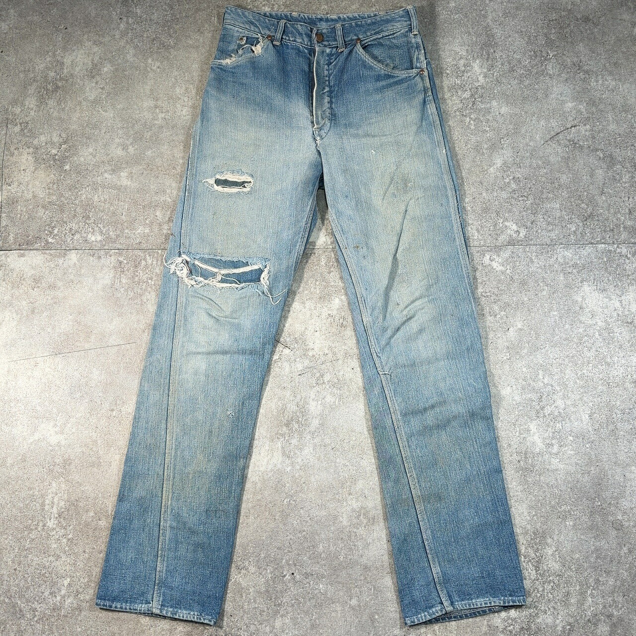 STONE WALL 50s-60s Vintage Faded Denim Jeans