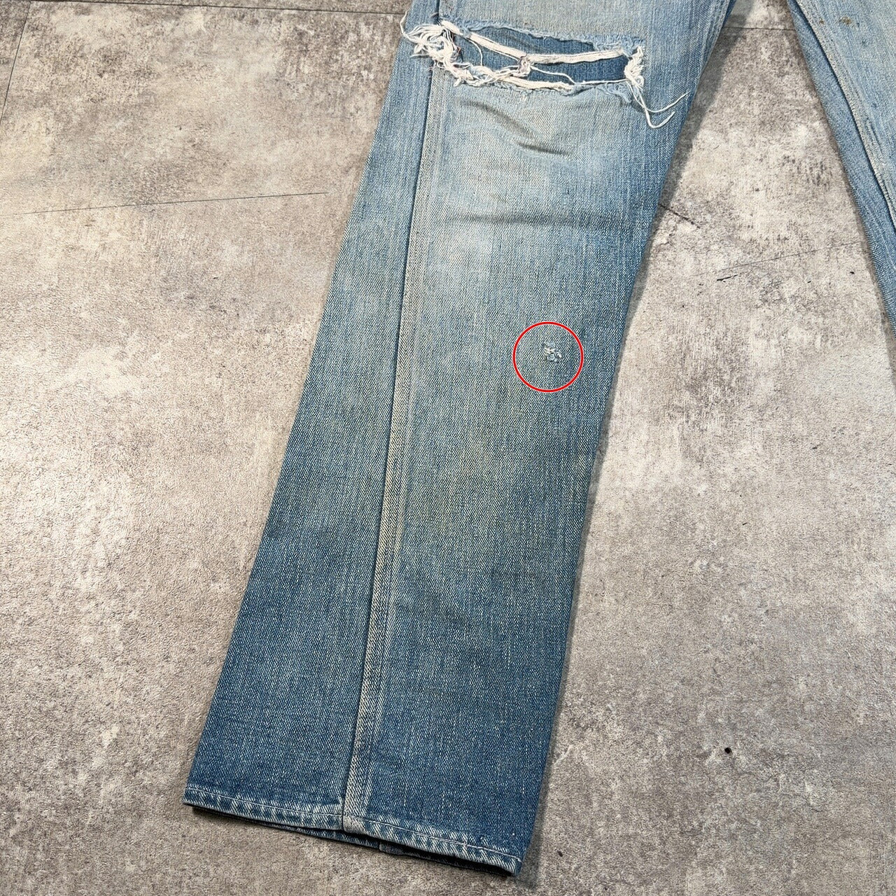 STONE WALL 50s-60s Vintage Faded Denim Jeans