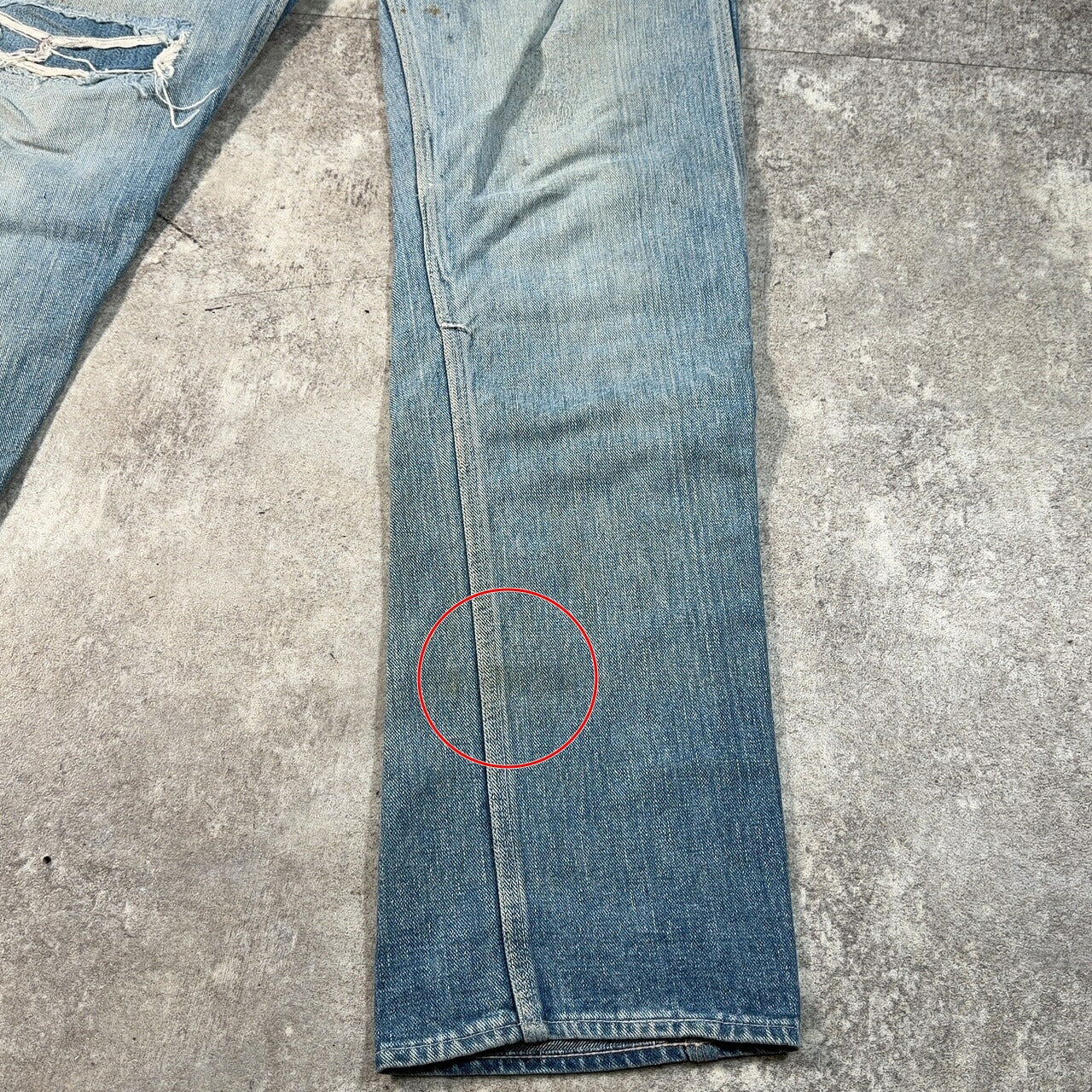 STONE WALL 50s-60s Vintage Faded Denim Jeans