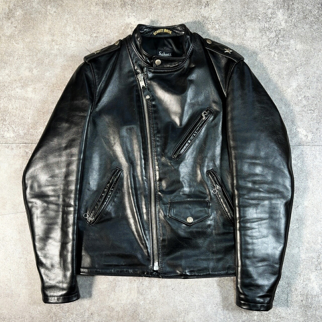Schott 603US One Star Double Rider Jacket Black Size M