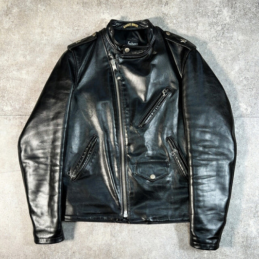 Schott 603US One Star Double Rider Jacket Black Size M
