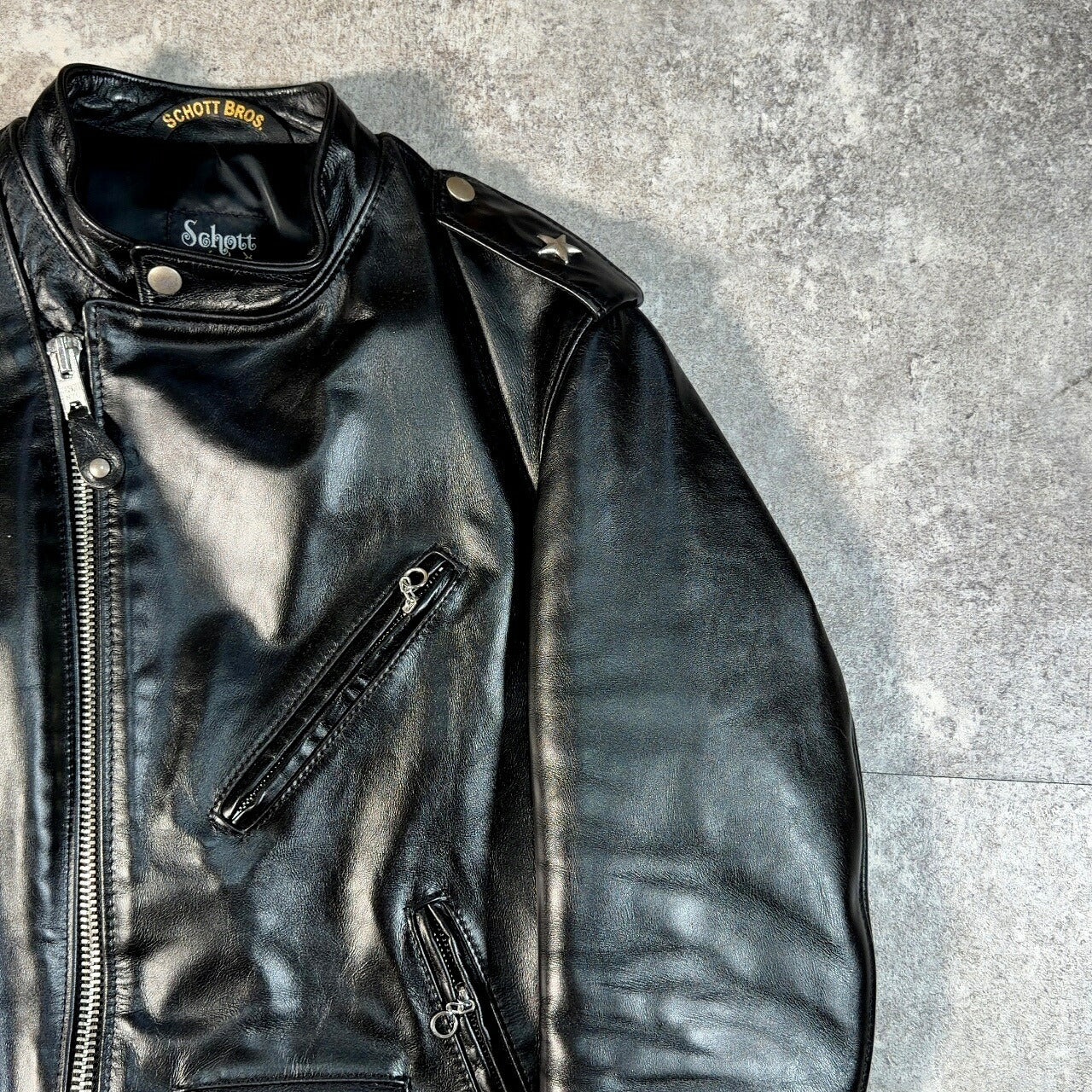Schott 603US One Star Double Rider Jacket Black Size M
