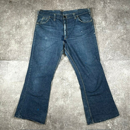 Lee 70s Lee Leens 42TALON Flare Jeans Indigo Blue Size W42