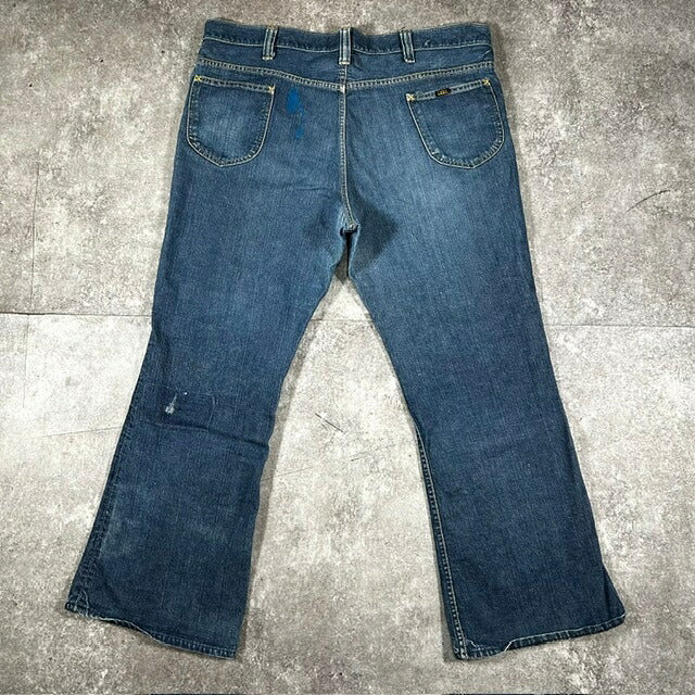Lee 70s Lee Leens 42TALON Flare Jeans Indigo Blue Size W42